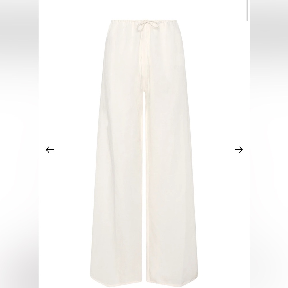 Monday swimwear Belize white linen pant size P